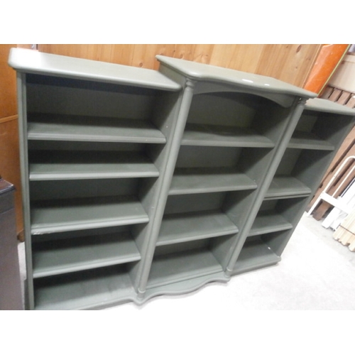 727 - Large painted shelf unit