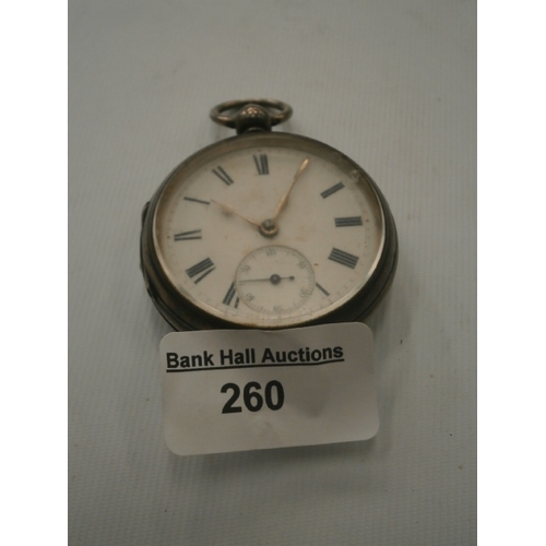 260 - Silver Hallmarked pocket watch