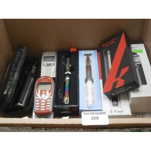 268 - Box inc E-Cigs and old mobile phones