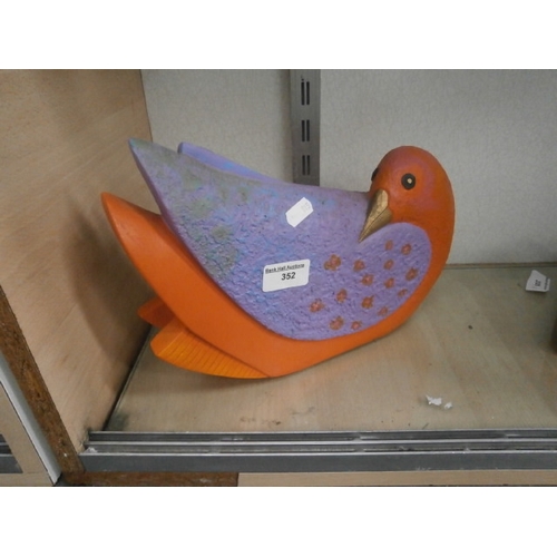 352 - Heavy Lauren Birch bird figurine