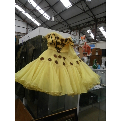 364 - Yellow flamenco dress