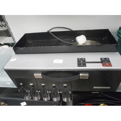 409 - Perconta Sortofax coin counting machine