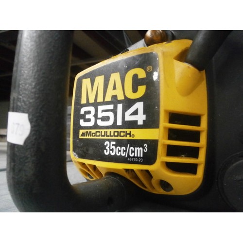 3 - McCulloch MAC 3514 petrol chainsaw