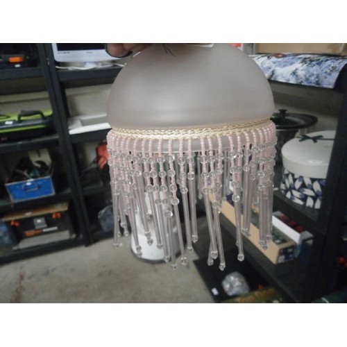 71 - Five retro glass lampshades