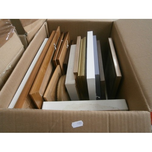 169 - Three boxes of framed artwork