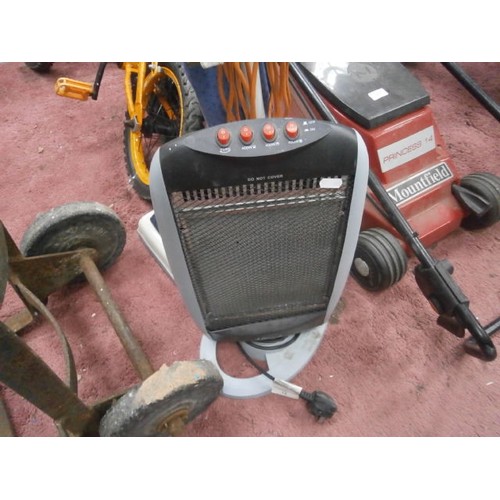 216 - Retro Hoover vacuum cleaner and halogen heater