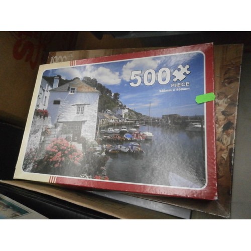 286 - Lot inc jigsaw puzzles, file folders, photo albums with old photographs, etc