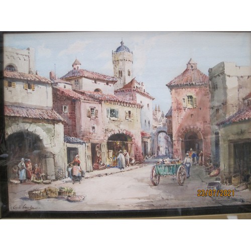 300 - Cyril Hardy Watercolour painting in Gilt frame.
