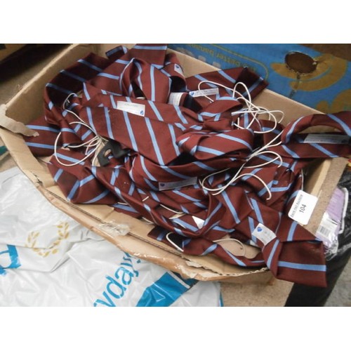 104 - Lot including page boys suits sizes 6/7 years and 11/12 years and a box of school ties