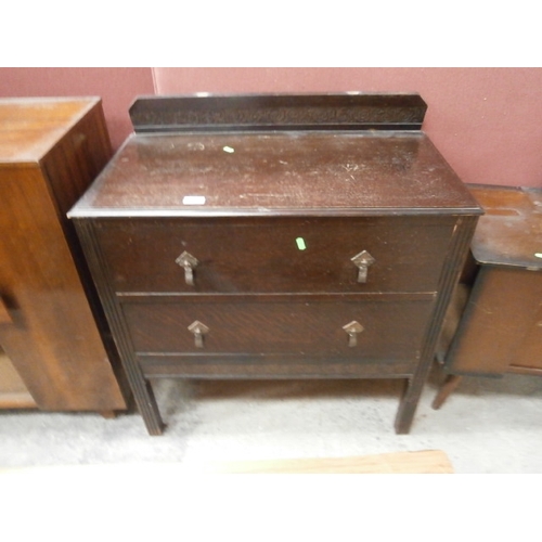 624 - Vintage 2 drawer chest