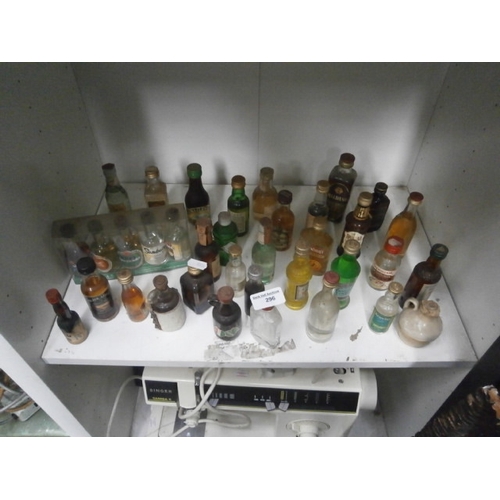 296 - Collection of miniature alcohols