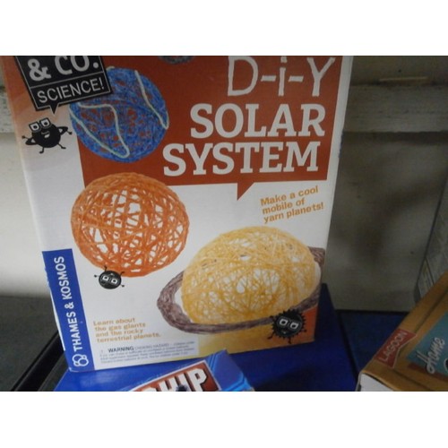 41 - Eight boxed items inc Salon Laser, Home Orchestra, DIY Solar system, etc