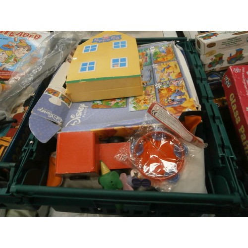 128 - Four boxes inc toys and games