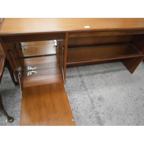 629 - Retro G Plan teak HiBoard top with cupboard