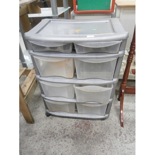 685 - CONTICO 8 drawer plastic storage chest