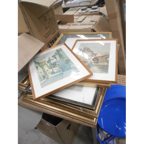 127 - Collection of framed artwork