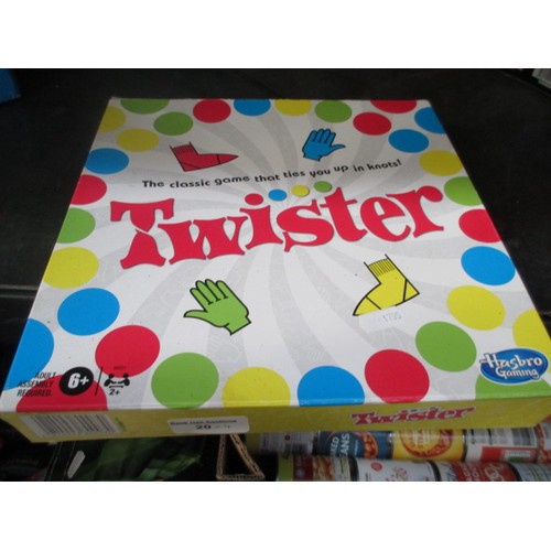 20 - Four boxed toys inc Thomas & Friends track master, Twister, Air hockey arena, etc