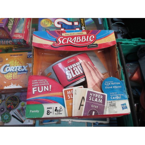 124 - Collection of games inc Scrabble, Fart, innuendo, Scene it, etc