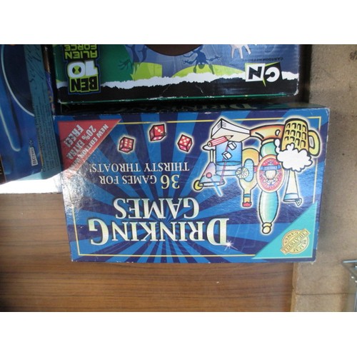 124 - Collection of games inc Scrabble, Fart, innuendo, Scene it, etc