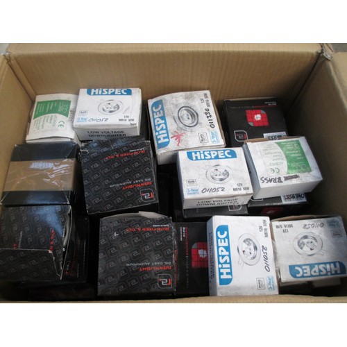 126 - Two boxes inc downlighters and downlighter casts