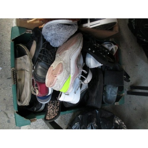 145 - Three boxes of assorted footwear