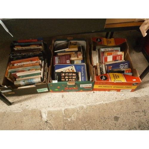 175 - Three boxes of assorted books