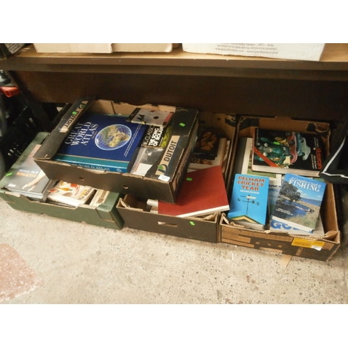 213 - Four boxes of assorted books