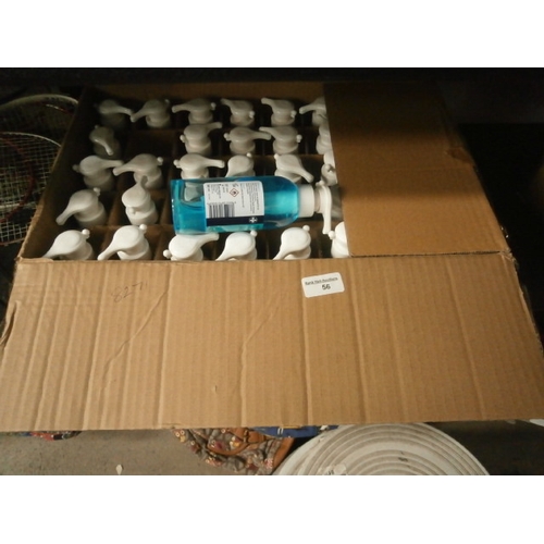 56 - Box of alcohol gel, 40 250ml bottles