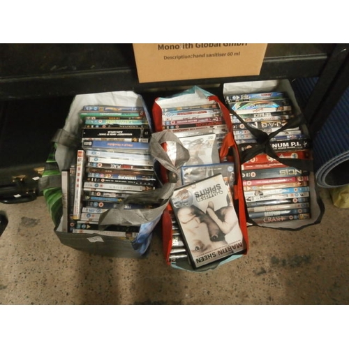 78 - Three bags of DVDs