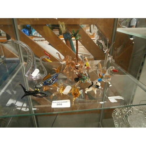 380 - Collection of miniature glass animals