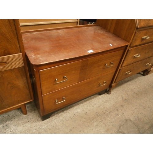 624 - Retro 2 drawer chest