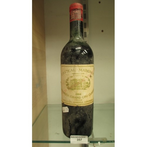 357 - Bottle of Chateau - Margaux 1959 Premier Grand Cru Classe, unopened