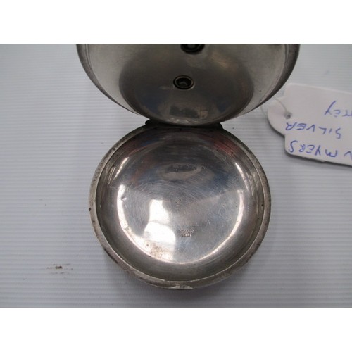 257 - John Myers & Co fine silver pocket watch