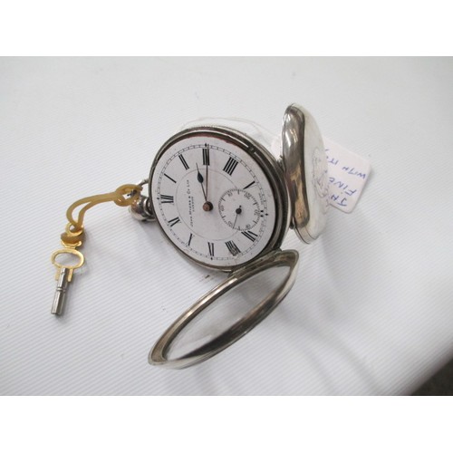 257 - John Myers & Co fine silver pocket watch