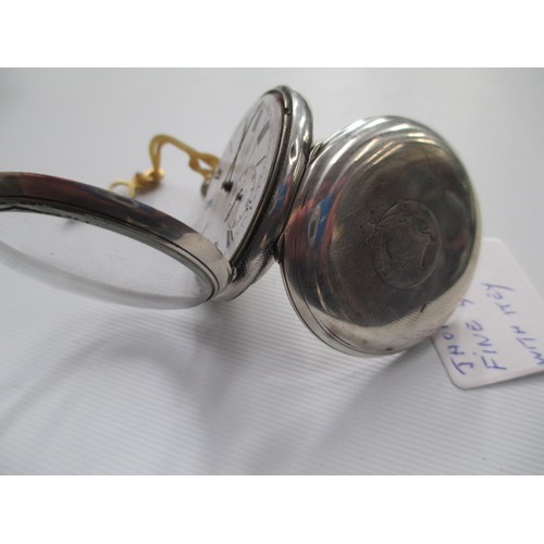 257 - John Myers & Co fine silver pocket watch