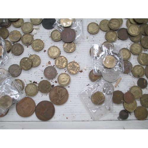 284 - Box of assorted old coins