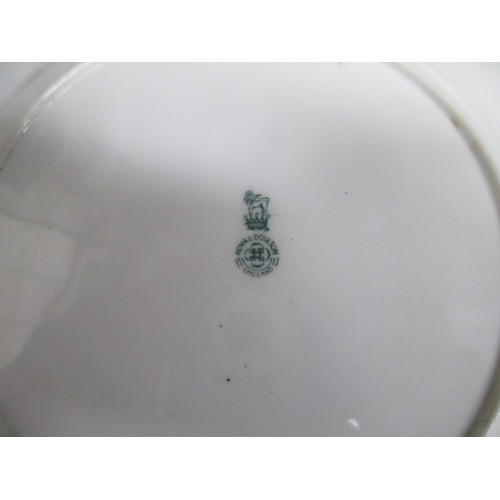 347 - Lot inc Royal Doulton floral plates, Wedgwood dishes, Ronson blue & white table lighter, etc