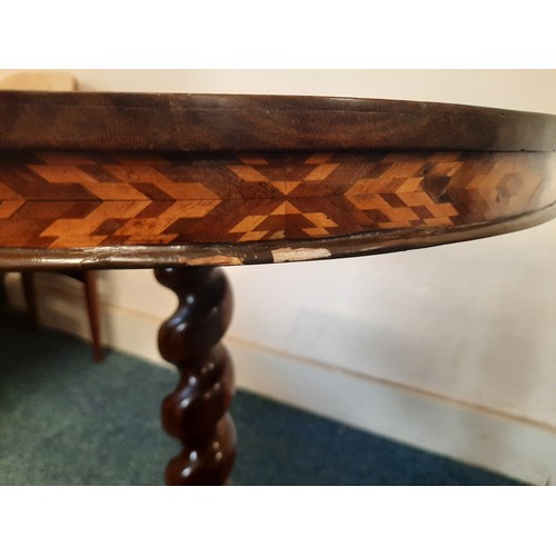 1 - 19th Century marquetry and inlaid games table. In beautiful condition with inlaid maple on satinwood... 