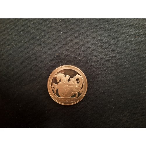 2 - 22ct gold 2018 St George & the Dragon sovereign 7.98G (diameter 22.05mm , issuing authority Gibralta... 