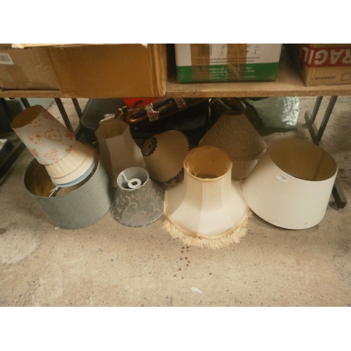 121 - Collection of lampshades