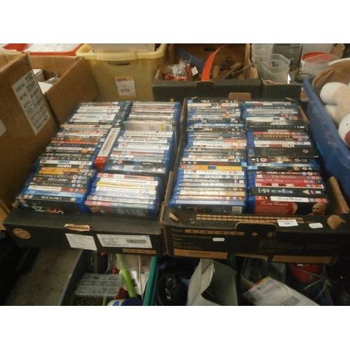 124 - Two boxes of Blueray DVDs