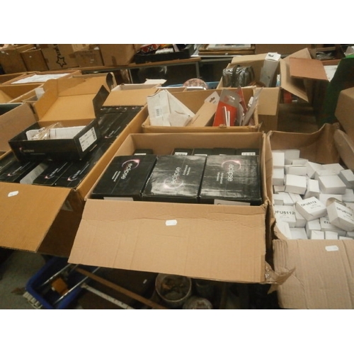 142 - Four boxes inc door handles and hardware