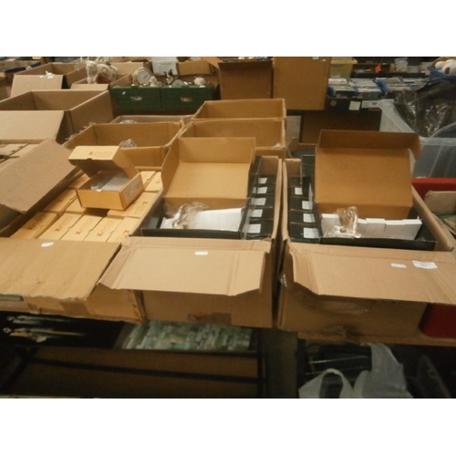 154 - Three boxes of door handles