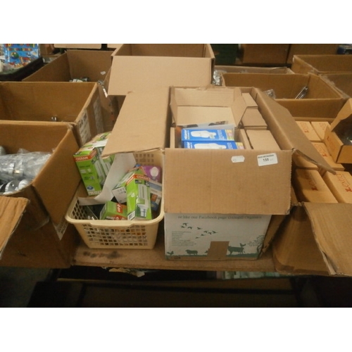 155 - Two boxes of assorted bulbs