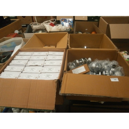 156 - Four boxes of assorted door handles