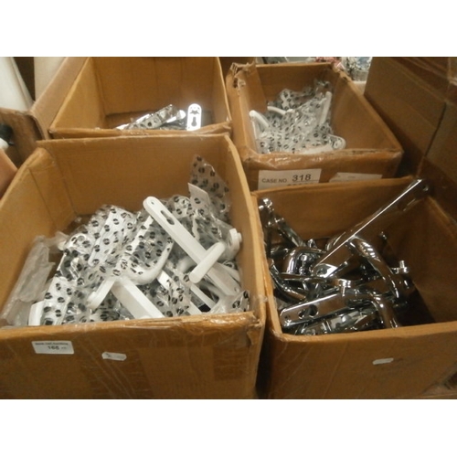 168 - Four boxes of assorted door handles