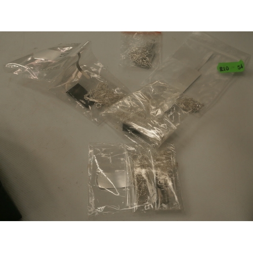 250 - 8 silver chains all stamped 925