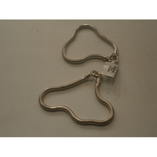270 - 2 silver bracelets stamped 925 total weight 21.67g