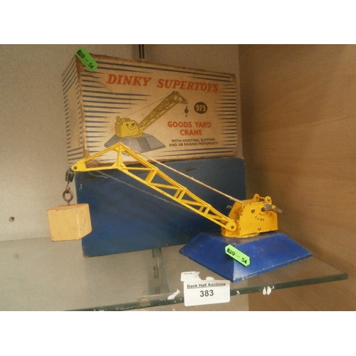 383 - Vintage Dinky Supertoys, Goods Yard Crane