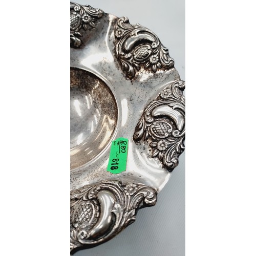 243 - Silver dish stamped 925 weight 141G